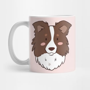 Cute border collie face Mug